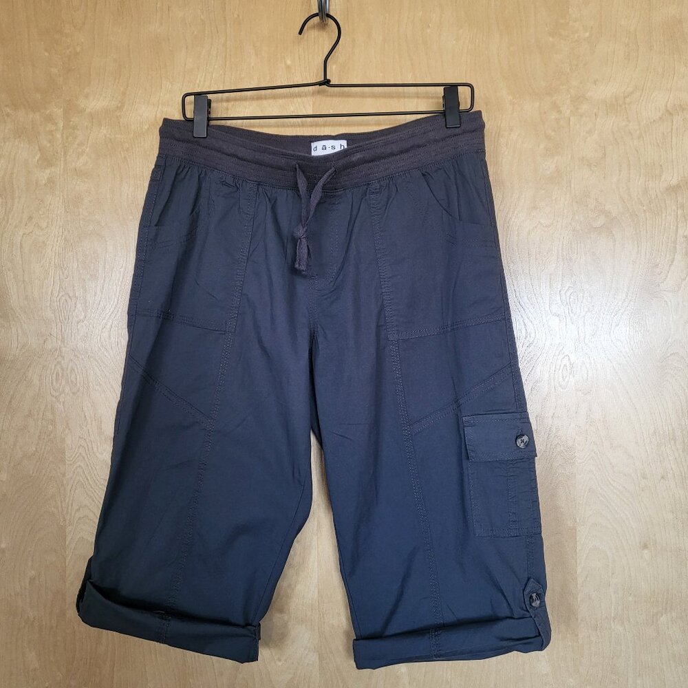 Da-sh Clamdigger Capri Cargo Pants Navy Blue Size M